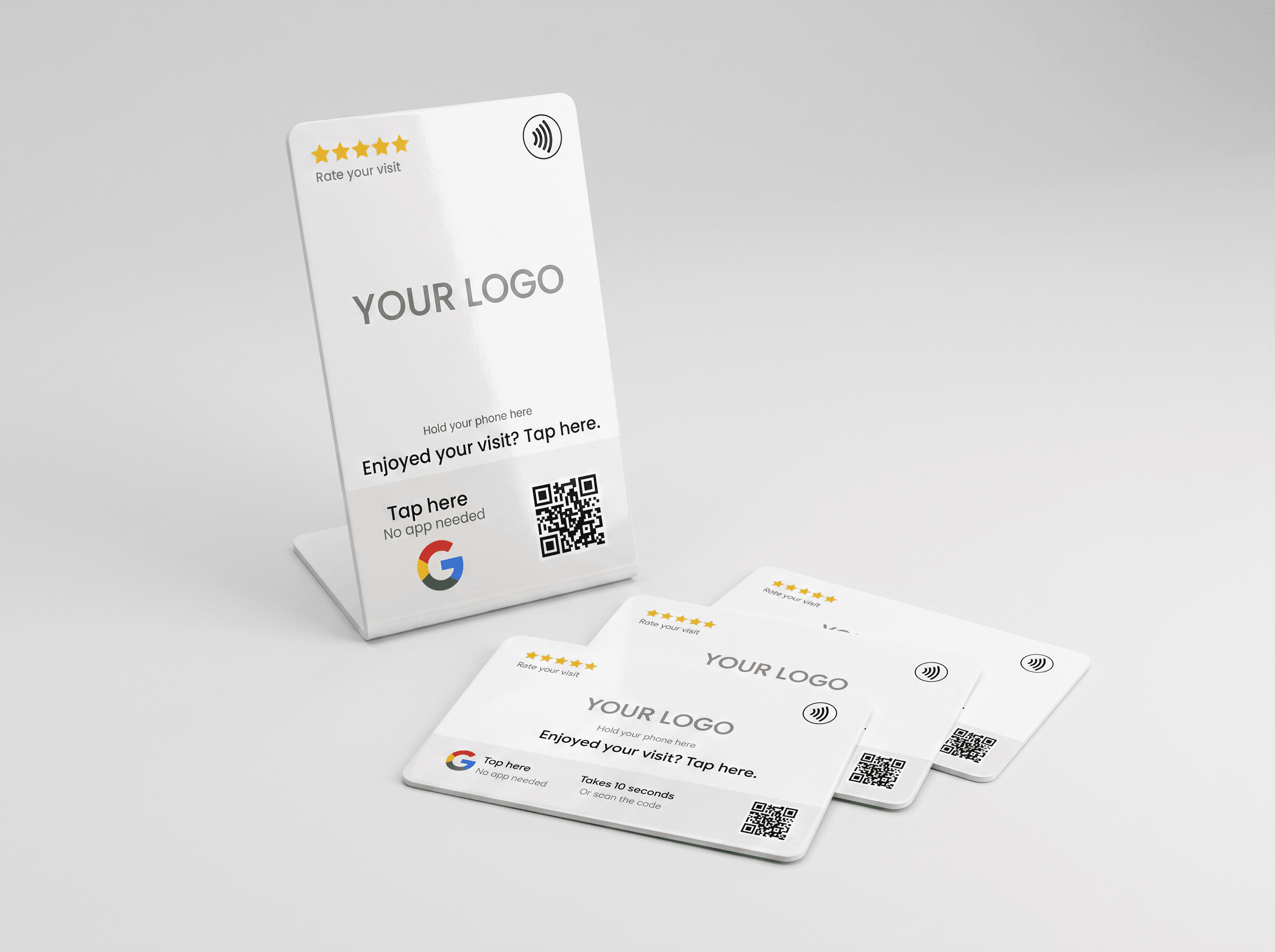 The Table Kit — 3 cards + 1 tabletop display